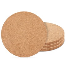 4 Pack Circle Cork Pads Round Non-Slip Oven Trivet Hot Pan Placemats Holder 9&quot; - £34.60 GBP