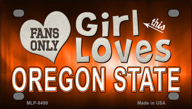 This Girl Loves Oregon State Novelty Mini Metal License Plate Tag - $14.95