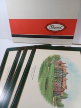 Set 4 Pimpernel Placemats Deluxe 12 X 16" Famous British Golf Clubs Made England - $44.55