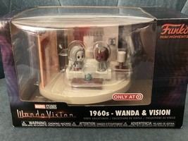 New Funko Mini Moments Wanda Vision Marvel 1960s Wanda &amp; Vision  From Ta... - $8.90