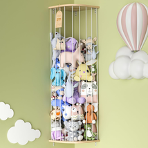 Stuffed Animal Storage for Plushie Toys - Large Wood Corner Hanging Pet ... - $34.98