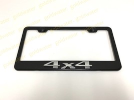 3D 4X4 4by4 Emblem Badge Black Powder Coated Metal Steel License Plate Frame - £18.24 GBP