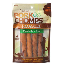 [Pack of 4] Pork Chomps Premium Roasted Rawhide-Free Porkskin Twists Large 4 ... - £27.84 GBP