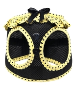 American River Yellow &amp; Black Polka Dot Neck Frill &amp; Trim Harness Sizes ... - €17,15 EUR