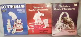 Lot of 3 Vintage Crochet Treasures &amp; Ornaments Southmaid Sandy&#39;s Crafts ... - £12.62 GBP