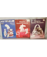 Lot of 3 Vintage Crochet Treasures &amp; Ornaments Southmaid Sandy&#39;s Crafts ... - £12.34 GBP