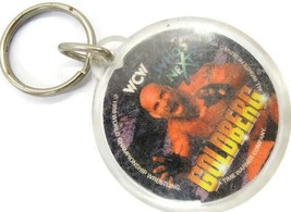 Vintage 1998 WCW Wrestler Goldberg Round Key Chain WWE - £7.90 GBP