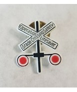 Vintage Collectible Pin: Operation Lifesaver Grade Crossing Safety White... - £4.08 GBP