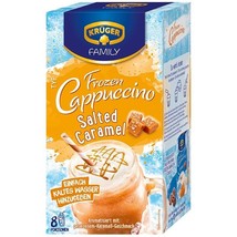 Kruger FROZEN Cappuccino: SALTED CARAMEL coffee sticks (8) -FREE SHIPPING - £9.84 GBP