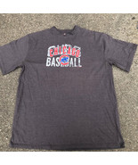 Chicago Cubs MLB Baseball Men&#39;s 2XL XXL Gray Cotton Blend T-Shirt by Maj... - £11.63 GBP