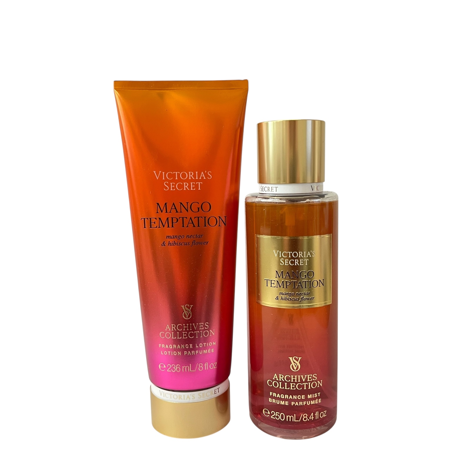 Victoria&#39;s Secret Mango Temptation Mist &amp; Body Lotion Set - $35.64