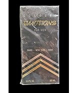 Emotions Cologne For Men 3.3 Fl Oz 1989 New Sealed Box Vintage Collectible - $1,538.02 MXN