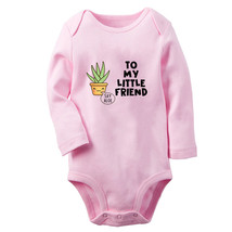 Say Aloe To My Little Friend Funny Romper Baby Bodysuits Newborn Long Jumpsuits - £8.85 GBP