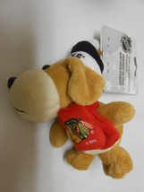 New NHL Chicago Blackhawks plush team Dog Mini Fabric Ornament  - £5.55 GBP