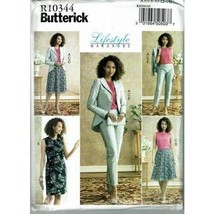 Butterick Sewing Pattern 10344 Dress Top Skirt Pants Misses Size 8-14 - £7.27 GBP