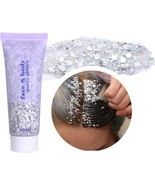 Body Glitter for Eye Face Hair Body Glitter Makeup Long Lasting Sparklin... - £15.00 GBP