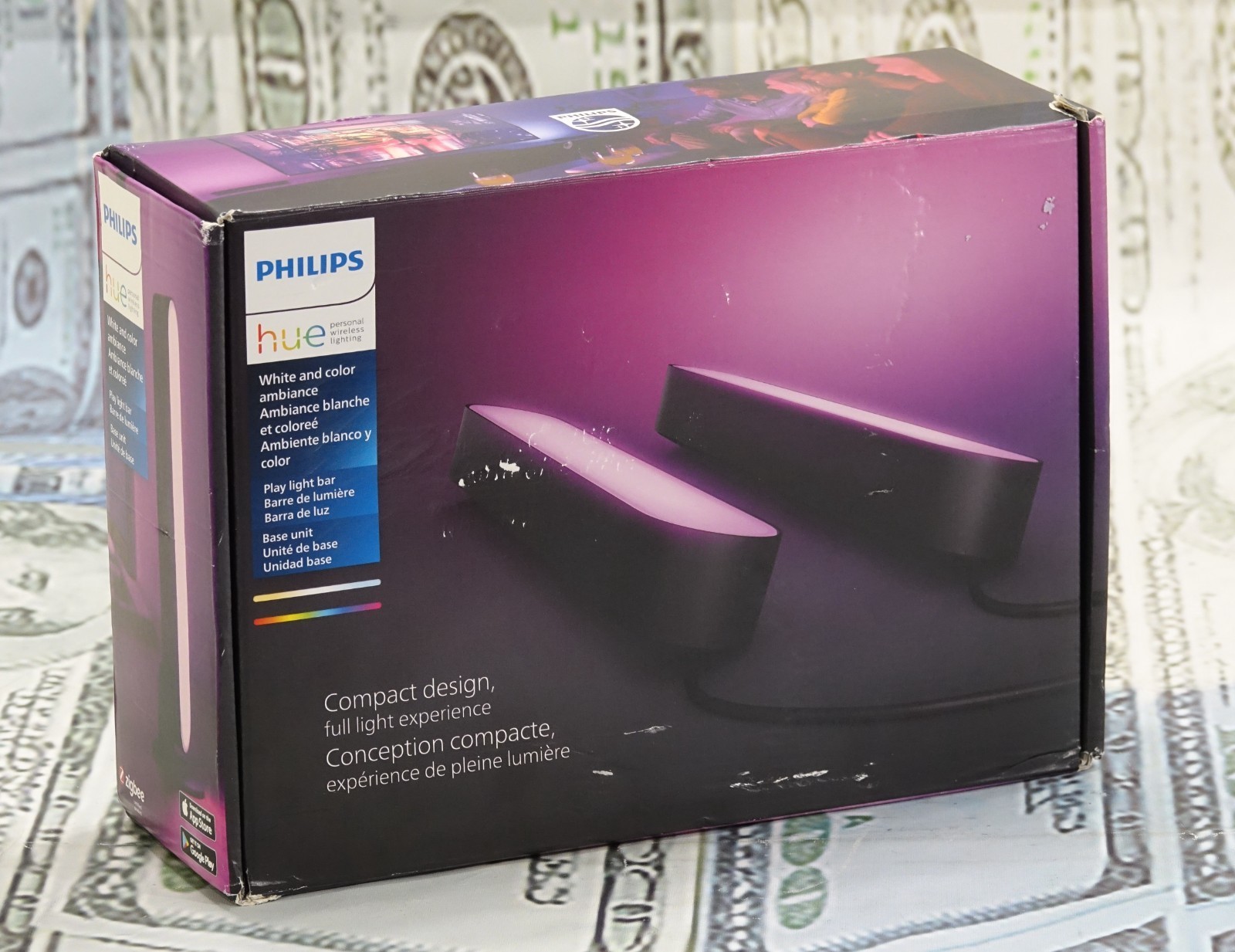 Philips Hue Play White &amp; Color Ambiance Smart Light 2 Pack 7820230U7 Bla... - $86.39