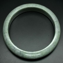 Beautiful Untreated Earth Mined Burma Jade Bangle.  66mm inside diameter - £76.49 GBP