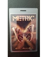 METRIC - ORIGINAL 2014 CONCERT TOUR LAMINATE BACKSTAGE PASS - $50.00
