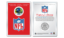 New York Giants Nfl Helmet Jfk Half Dollar Us Coin w/ Nfl Display Case Licensed - £7.43 GBP