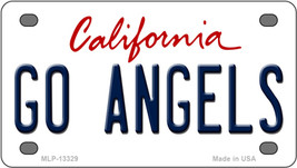 Go Angels California Novelty Mini Metal License Plate Tag - £11.92 GBP