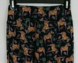 New LuLaRoe One Size Leggings Black With Horses &amp; Floral Design - $15.83