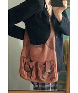 Anthropologie Tano leather hobo distressed purple - $93.40 CAD