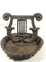 Antique Harp Shaped Victorian Style Cast Iron Boot Scraper Snow Remover Made USA - £99.21 GBP