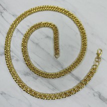 Simple Basic Gold Tone Metal Chain Link Belt Size Small S Medium M - £15.52 GBP