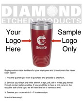 ENGRAVED Custom Personalized Name/Logo 20oz Stainless Steel Tumbler Maro... - $22.95