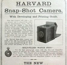 The Harvard Camera 1897 Advertisement Victorian Photography Perry Mason DWHH13 - £18.68 GBP