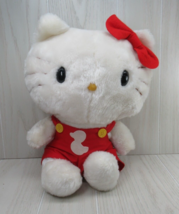 Hello Kitty 12-14&quot; plush vintage 1983 doll red bow duck overalls Child Guidance - £30.95 GBP