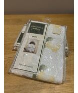 Vtg National Curtain Lace Pear Swag Ecru Valance Fruit 58x35” Poly NOS - $541.90 MXN