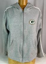 Green Bay Packers Gray Sweater Zip Up Hoodie Ladies / Womens / Ladies Sz Medium - $19.79