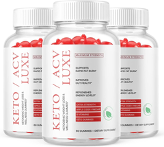 (3Pack) Keto Luxe ACV Gummies, Weight Loss, Fat Burner, Appetite Suppres... - $71.64