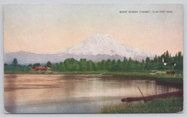 Postcard Mount Rainier Tacoma Washington Northern Pacific Railroad Agent - $6.66