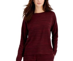 Alfani Womens French Terry Pajama Top Only,1-Piece Color Garnet Stone Size XL - £23.85 GBP