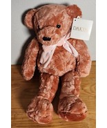 Dakin Ginger Fashion Bear Plush 16” Mauve Salmon Pink Peach Stuffed Anim... - $276.58 MXN