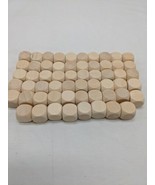 Lot Of (58) Custamizable Wooden 1/2&quot; Round Edge D6 Dice - $47.54 CAD