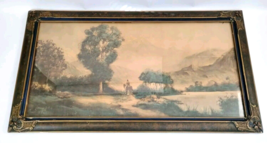 20s Meran &quot;Indian Trail&quot; Rocky Mountain 31&quot; Lithograph Framed Drescher A... - €170,76 EUR