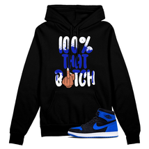 Royal Reimagined 1 Blue White Black Hoodie Match 100 - £49.61 GBP+