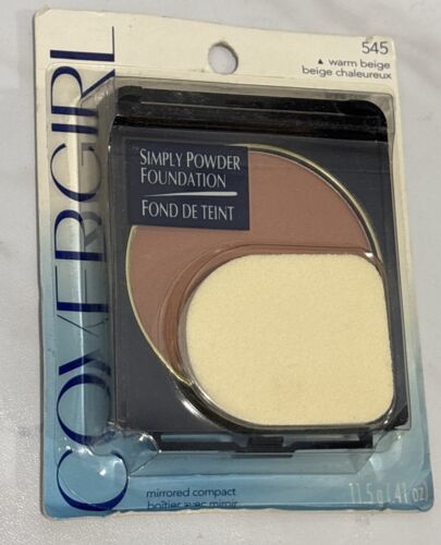 Covergirl CG Simply Powder Foundation 545 Warm Beige 041 oz Covergirl CG Simply Powder Foundation 545 Warm Beige 041 oz