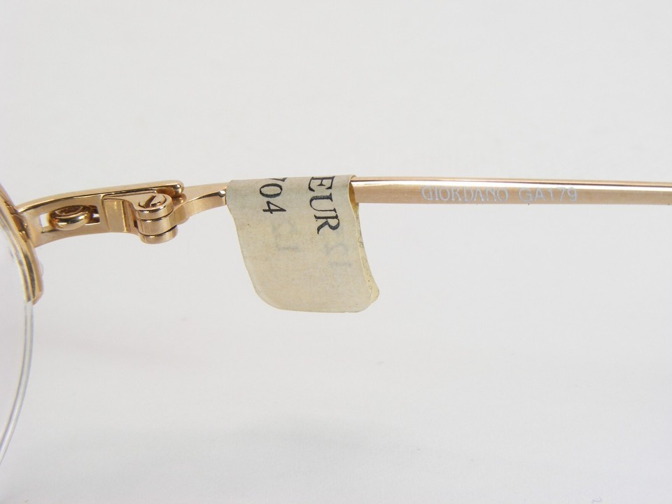 Vintage GIORDANO GA179 C2 Gold UNIQUE RARE EYEGLASSES GLASSES FRAME 40-35-137mm Item image 15