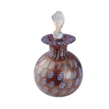 c1970&#39;s Murano Millefiori gold perfume bottle with stopper - £56.17 GBP