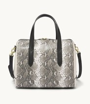 Fossil Sydney Satchel Python Embossed Crossbody White SHB2320874 NWT $178 Retail - £62.62 GBP