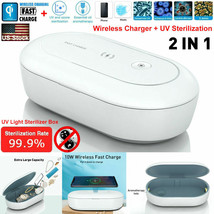 Cellphone Jewelry UV Ozone Sterilizer QI Wireless Charger Disinfection B... - £17.22 GBP