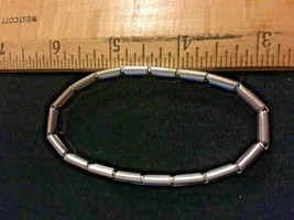 Beautiful Silver plated Bracelet 14.7 g Magnet Tested SKU 070-038 - £5.32 GBP