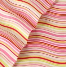 Martex Studio Full Sheet Set Wavy Stripe in White, Pink, Red, Green - £27.40 GBP