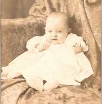 c1910 RPPC Light Eyed Baby Birth Announcement Divided Back Real Photo Postcard - £23.93 GBP