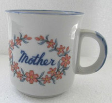 Original Mother Flower Power Collectible Ceramic Cup Made In Korea - $15.99